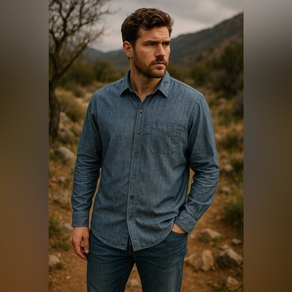 Banana Republic Button Down Chambray XL